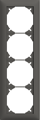 Abdeckrahmen Edue 4×1 dgu