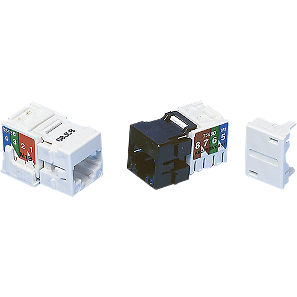 Anschl-Modul KAT.5 1xRJ45 ws