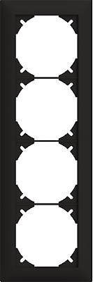 Abdeckrahmen Edue 4×1 sz