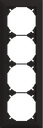 Abdeckrahmen Edue 4×1 sz