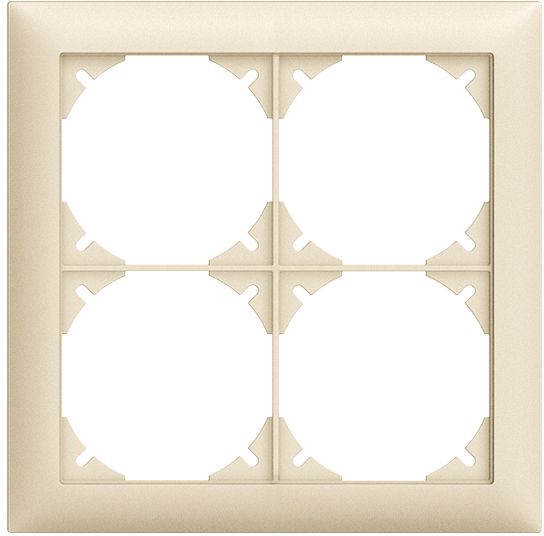 Abdeckrahmen Edue 2×2 cr