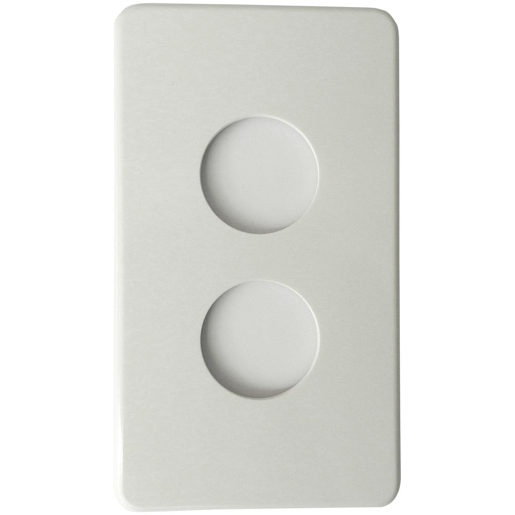 Abdeckplatte 2×II 2×43/60mm ws
