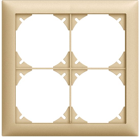 Abdeckrahmen Edue 2×2 sa