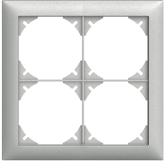 Abdeckrahmen Edue 2×2 si