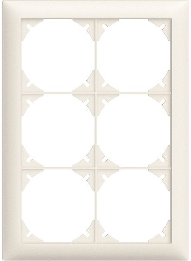 Abdeckrahmen Edue 2×3 ws