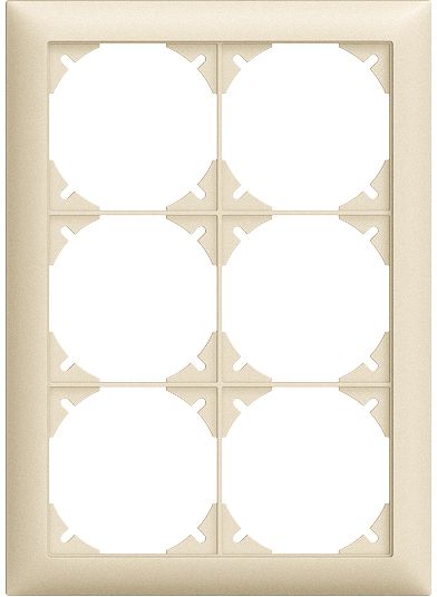Abdeckrahmen Edue 2×3 cr