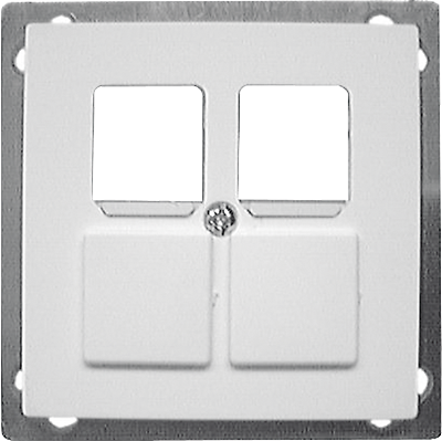 EB-Mont Set FM.TE 1-4xRJ45 ws
