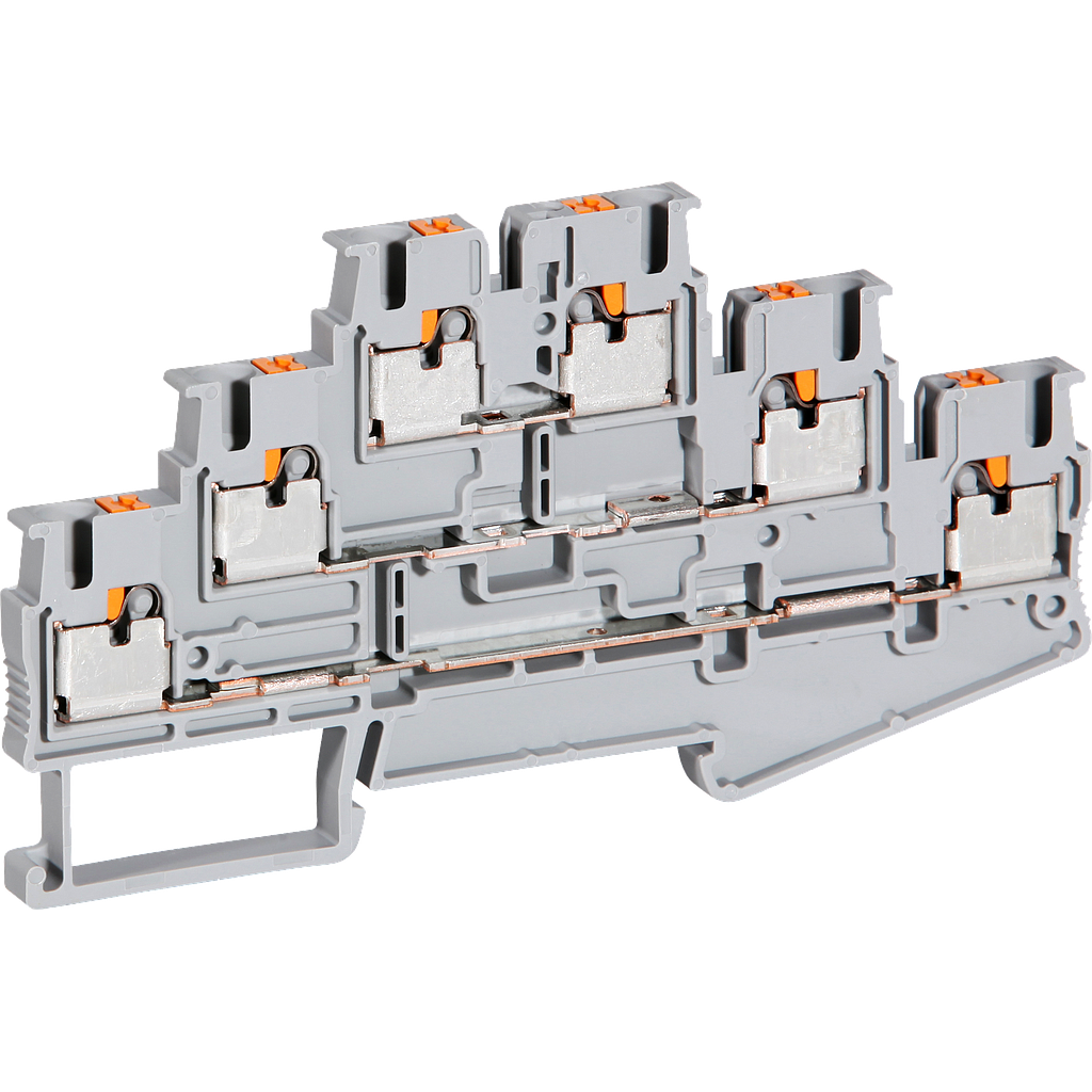 Dreistockklemme Push-in 0,14-