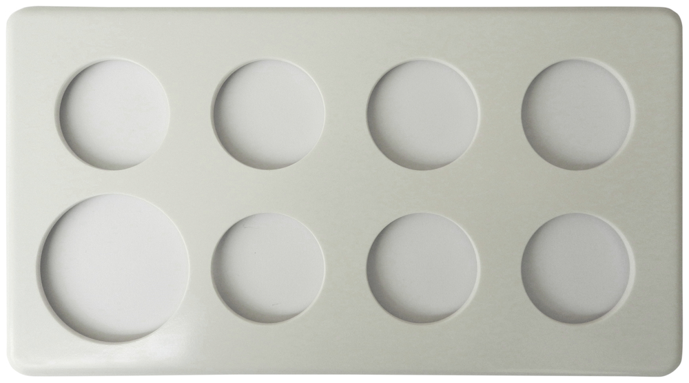 Abdeckplatte 2×4 266×146mm ws