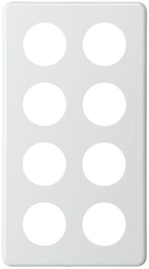Abdeckplatte 4×2 Gr.I 8×43mm