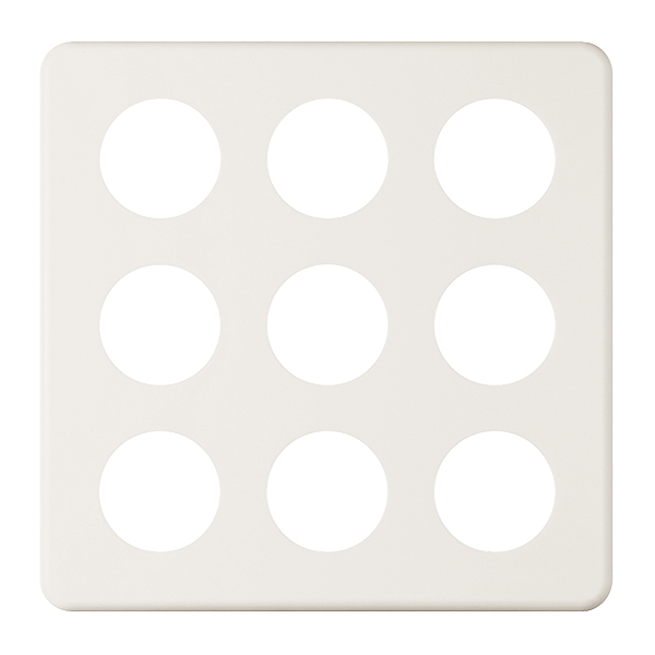 Abdeckplatte 3×3 9×43mm ws