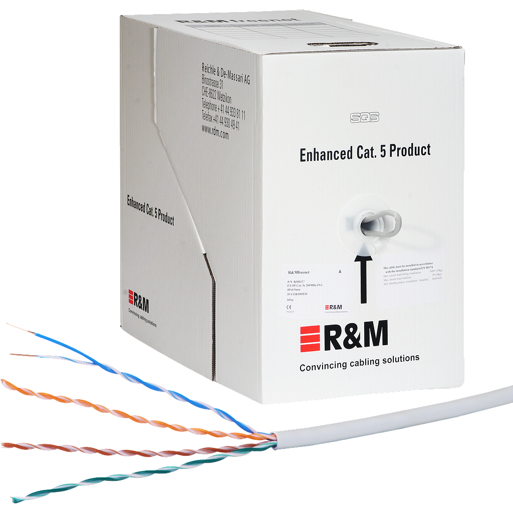 Datenkabel Kat.5e UTP 4×2×0,5