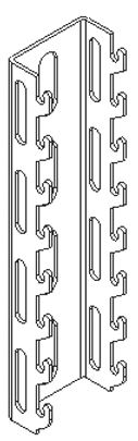 Hakenschiene 100mm 4×2