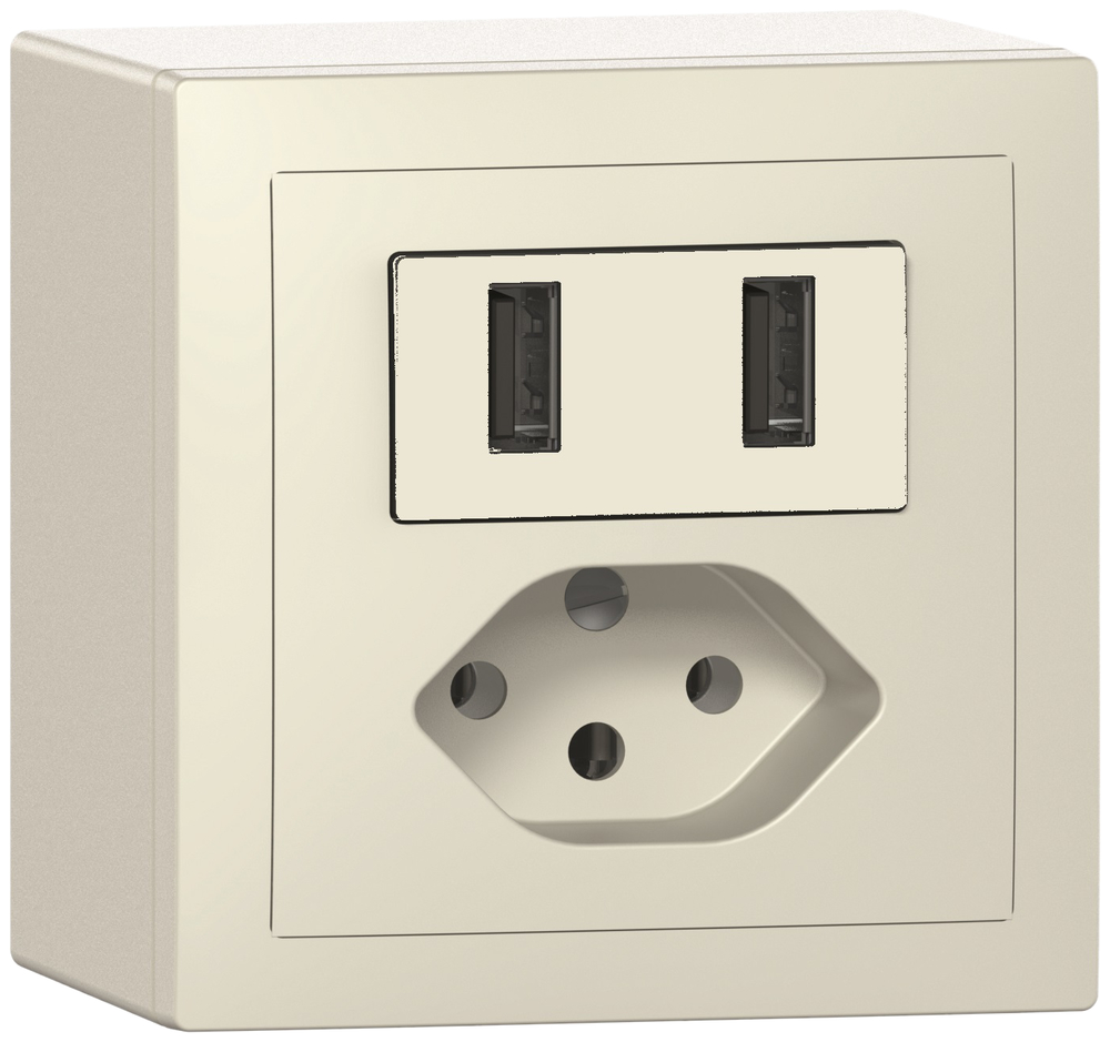 AP-USB Ladesteckdose m.T13