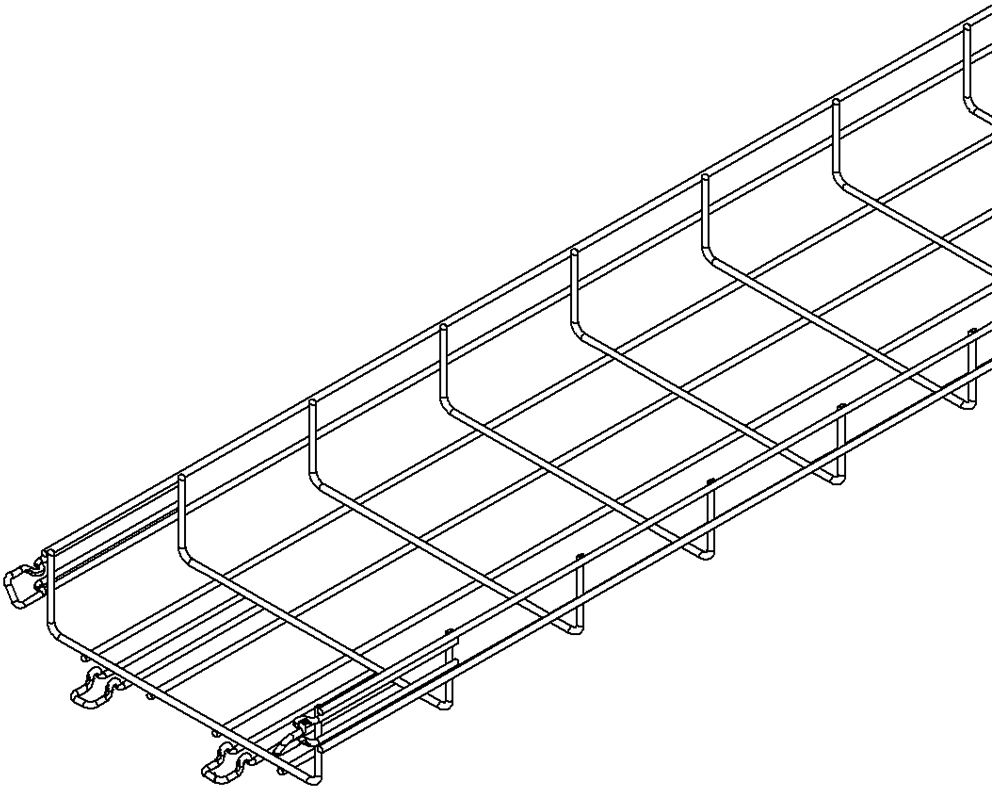 Gitterbahn NIEDAX 200×54mm