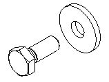 Schraube 6 Kant M10×25mm