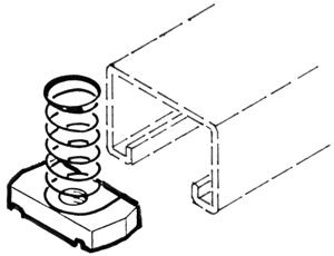 Federmutter Lanz M8 35×20×8mm