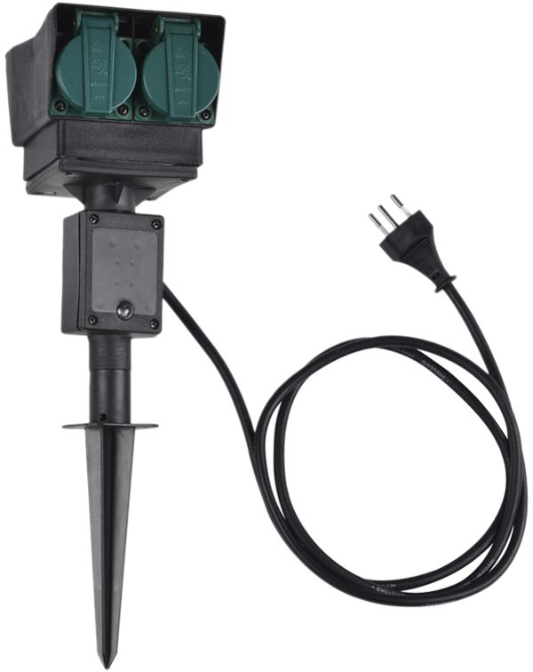 Gartensteckdose SLV 4-fach