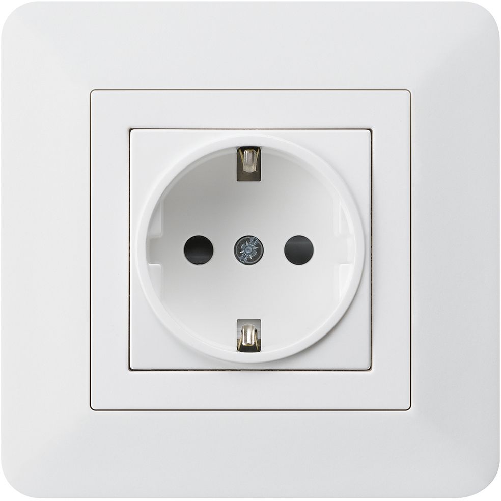 UP-Steckdose KTR Schuko ws