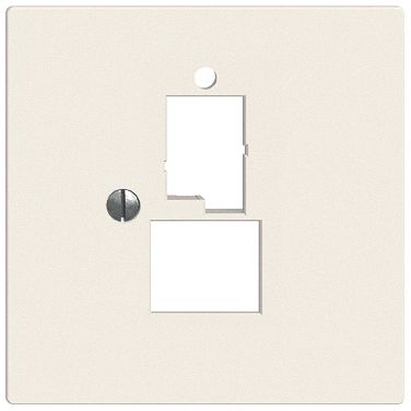 Frontplatte 1×T+T,1×RJ45 Edue