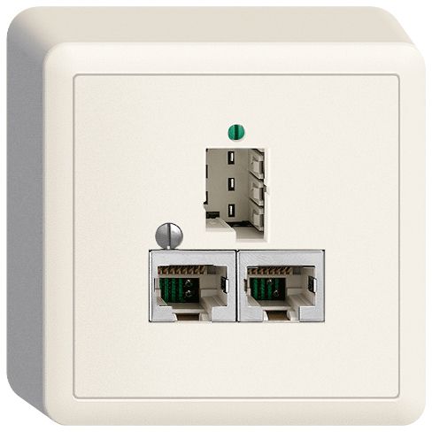 AP-Dose 1×T+T,2×RJ45/s 8P Edue