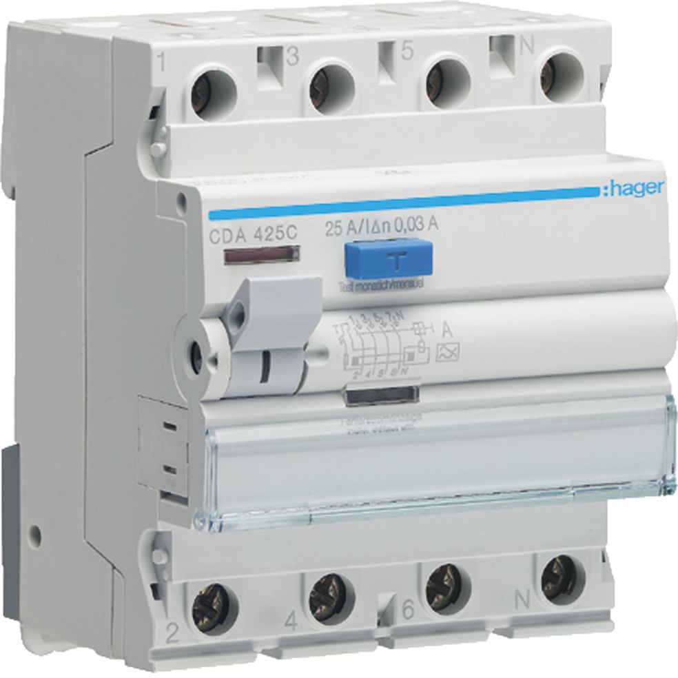 FI-Schalter HA 25A 30mA 3Ln