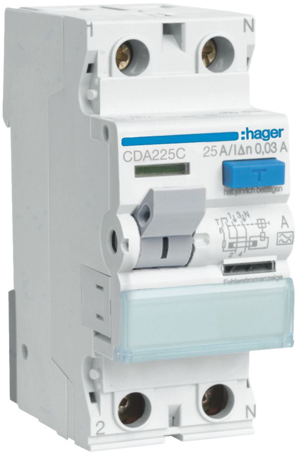 FI-Schalter HA 25A 30mA 1Ln