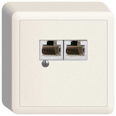 AP-Dose 2×RJ45/s 4P getr.Edue