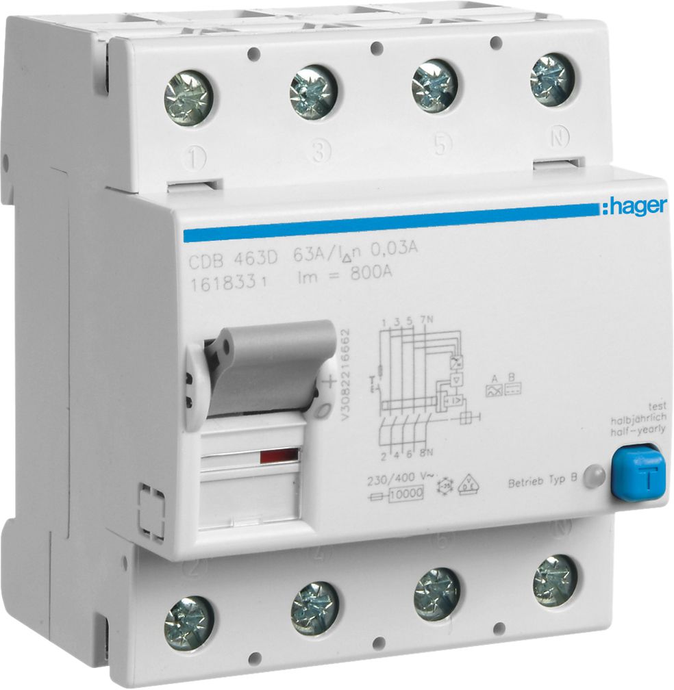 FI-Schalter HA 63A 30mA 3Ln