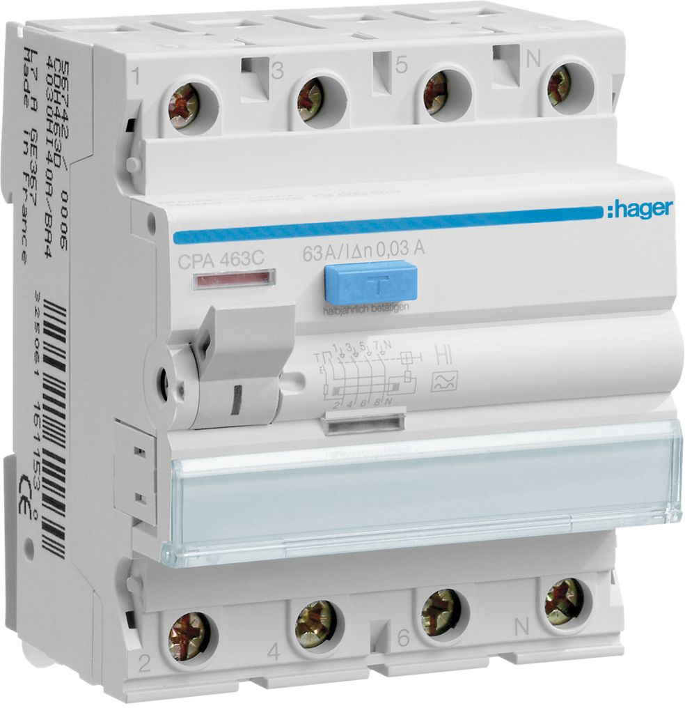 FI-Schalter HA Hi 63A 30mA 3LN