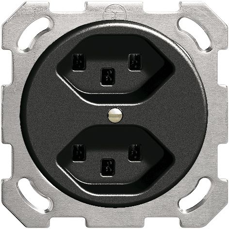 UP-Steckdose 2×T23 16A sz, FH,