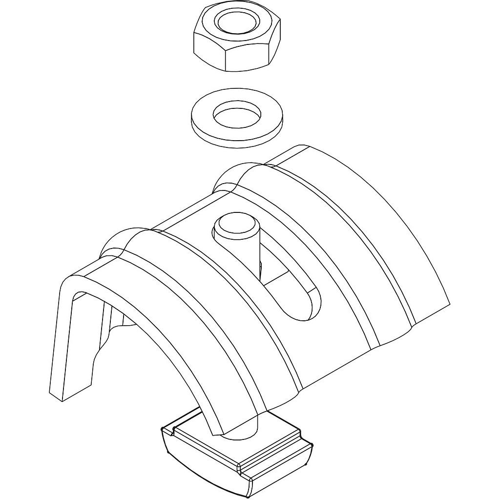 Trägerklemme Lanz M10×55mm
