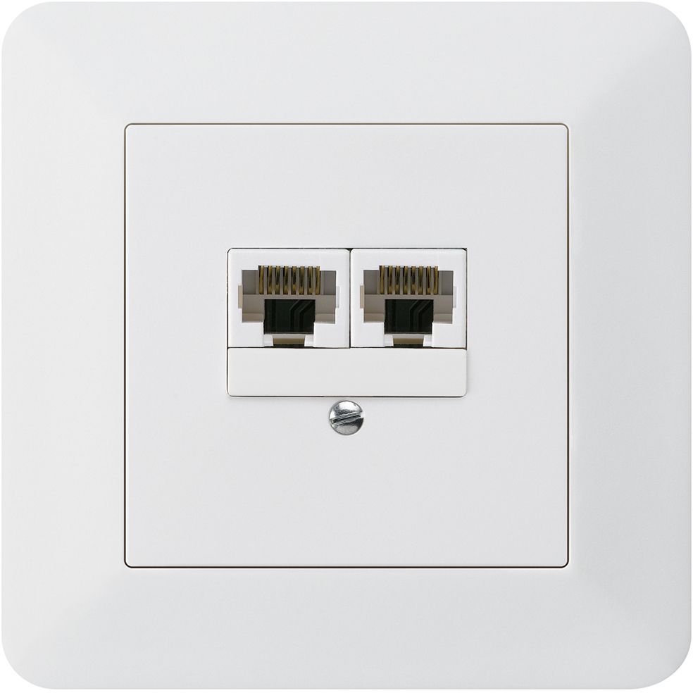 UP-Dose KTR 2×RJ45u getrennt