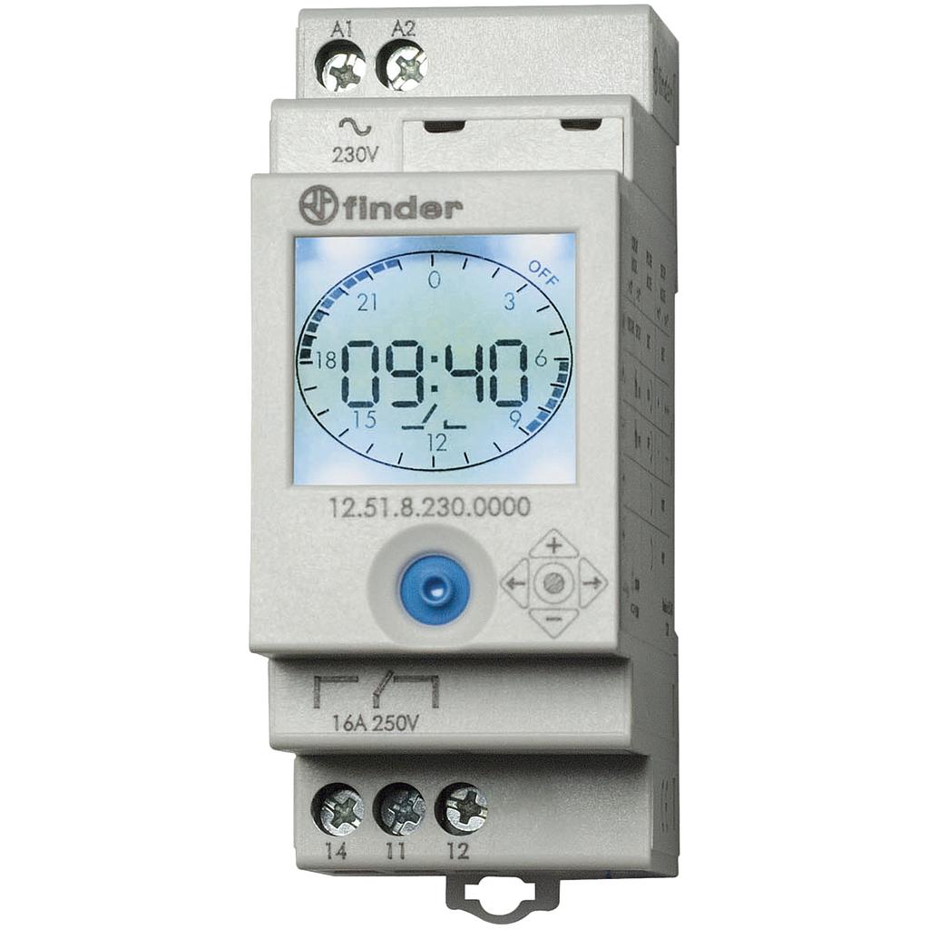 REG-Schaltuhr digital 1U 16A