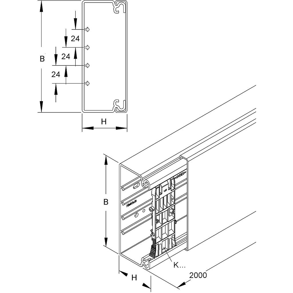 Installationsk. HKL 60×108mm