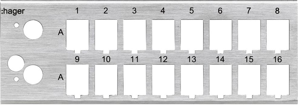 Basismodul Hager HMS 16×RJ45,