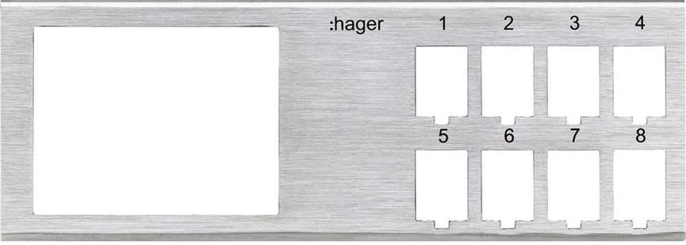 Basismodul Hager HMS 8×RJ45,