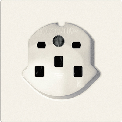 Steckdose Edue T25 16A ws,