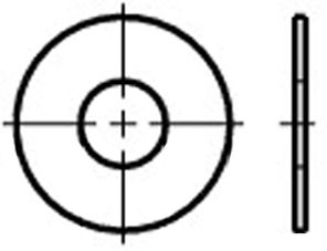 U-Scheibe M5 15×5,3×0,8mm DIN