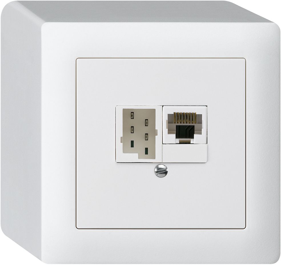 AP-Dose KAL 1×RJ45u+1×TT83 ws