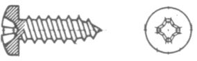 LK-Blechschraube 2,9×6,5mm
