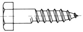 Holzschraube 6-kant 10×150mm