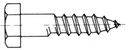 Holzschraube 6-kant 10×150mm