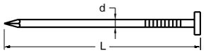 FK-Stahlnagel 2,5×60mm blank