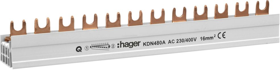 Gabel-Phasenschiene 4P 16mm²