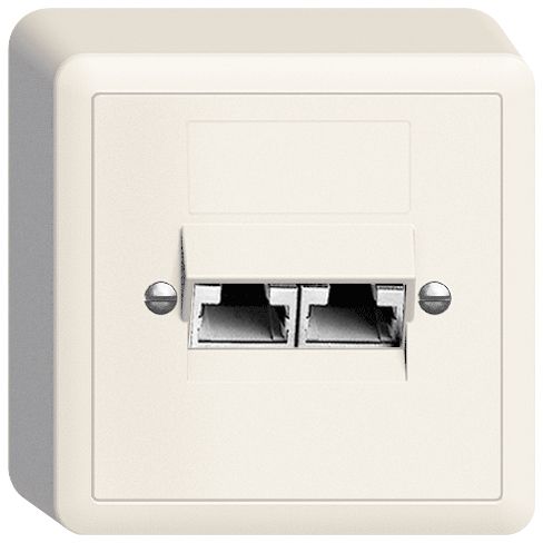 AP-Dose 2×RJ45/s 8P getr.Edue