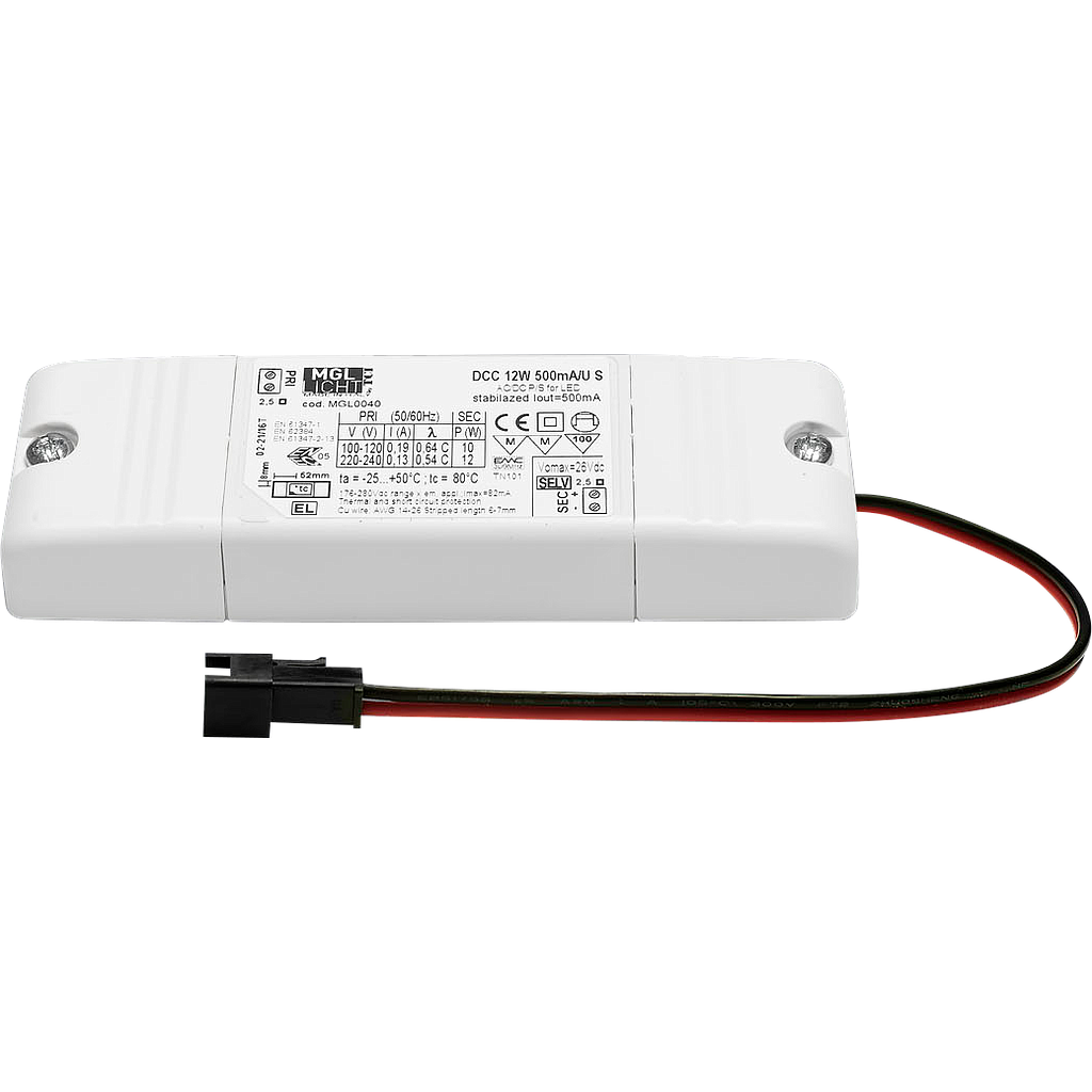 LED-Konverter 12W, 500mA, on/off