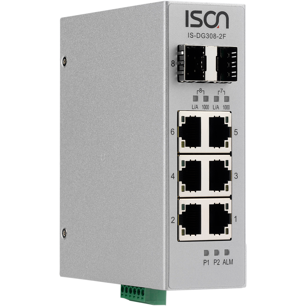 Industrial 8 Port unmanaged Gigabit