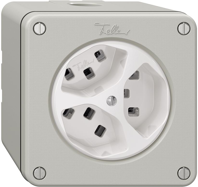 NAPU-Steckdose NEVO, 3×T23