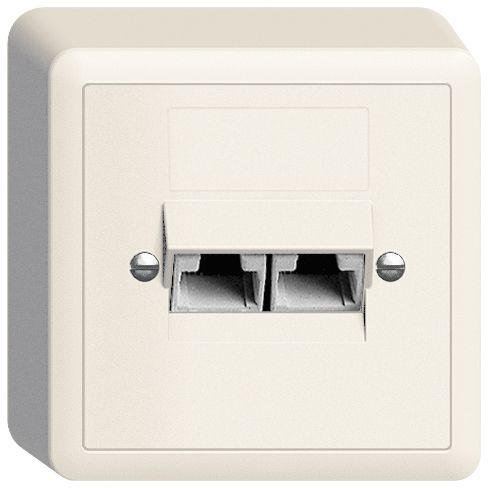 AP-Dose 2×RJ45/u 4P getr.Edue